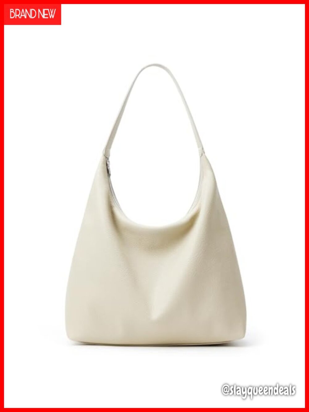 KALIDI Slouchy Tote Bag 18L Vegan Leather Crescent Hobo Travel